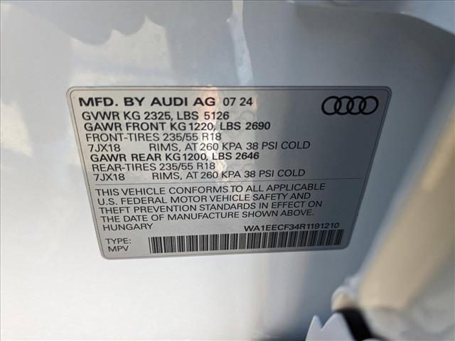 new 2024 Audi Q3 car, priced at $43,740