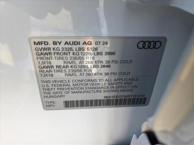 new 2024 Audi Q3 car, priced at $40,889