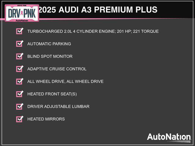 new 2025 Audi A3 car, priced at $46,535