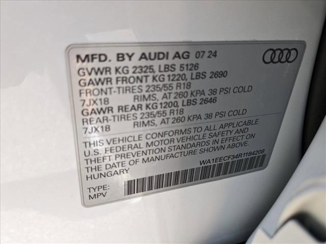 new 2024 Audi Q3 car, priced at $40,889