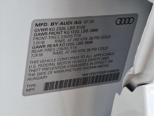 new 2024 Audi Q3 car, priced at $43,740