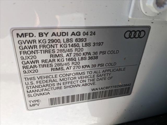 new 2025 Audi Q7 car, priced at $66,400