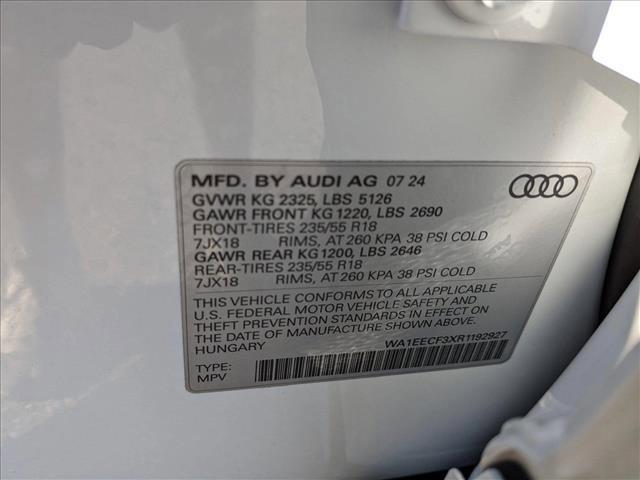 new 2024 Audi Q3 car, priced at $40,889