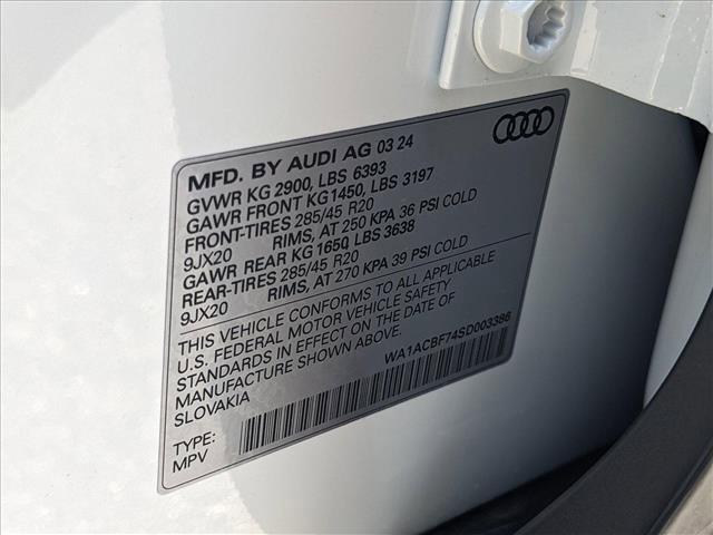 new 2025 Audi Q7 car, priced at $66,400