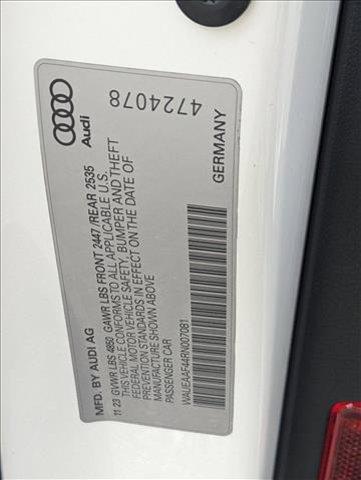 new 2024 Audi A4 car, priced at $51,985