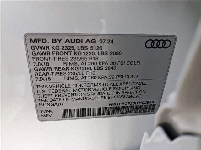 new 2024 Audi Q3 car, priced at $43,740