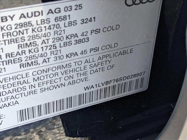 new 2025 Audi Q7 car, priced at $75,585