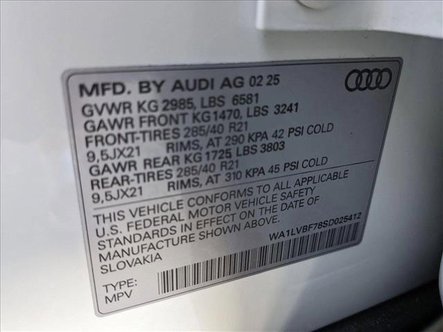 new 2025 Audi Q7 car, priced at $77,750