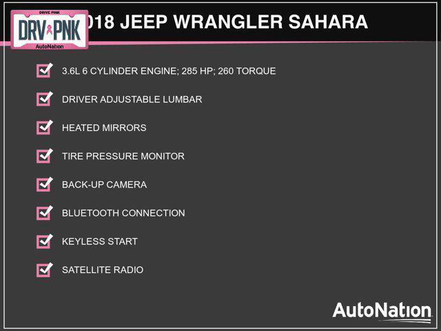 used 2018 Jeep Wrangler Unlimited car, priced at $22,489