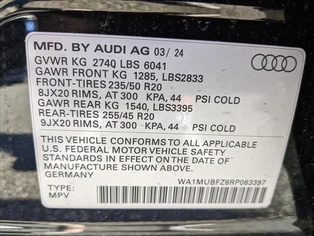 new 2024 Audi Q4 e-tron car, priced at $66,340