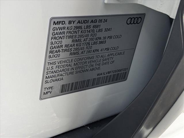 new 2025 Audi Q7 car, priced at $75,035