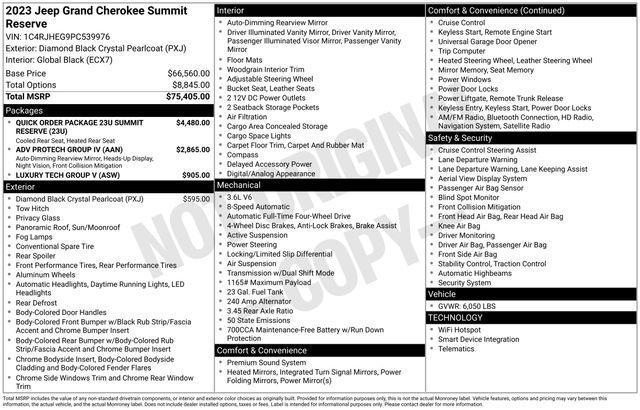 used 2023 Jeep Grand Cherokee car, priced at $39,581