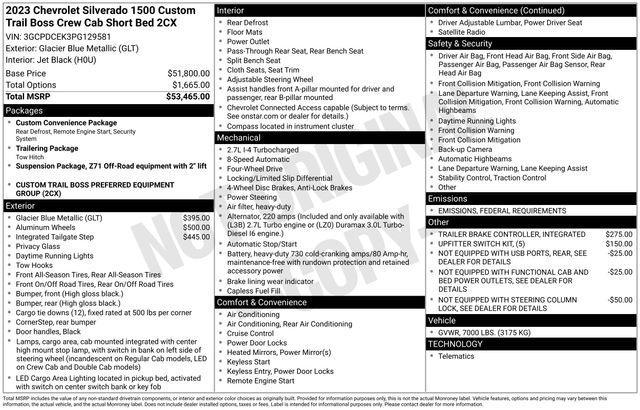 used 2023 Chevrolet Silverado 1500 car, priced at $41,782