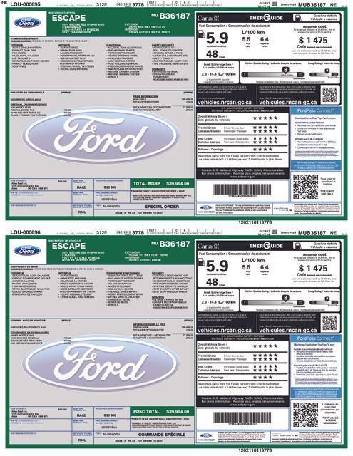 used 2021 Ford Escape car, priced at $21,150