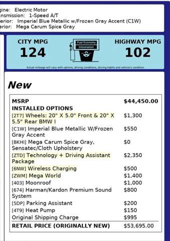 used 2021 BMW i3 car, priced at $23,975