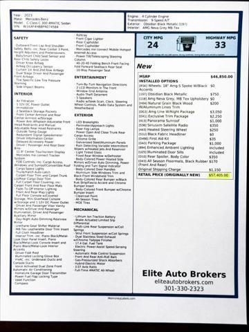 used 2023 Mercedes-Benz C-Class car, priced at $37,500