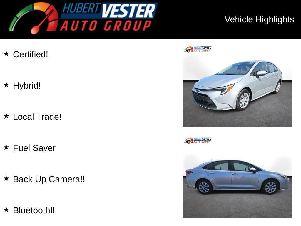 used 2024 Toyota Corolla Hybrid car, priced at $22,638