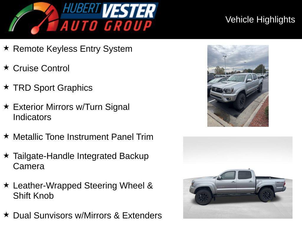 used 2015 Toyota Tacoma car, priced at $25,215