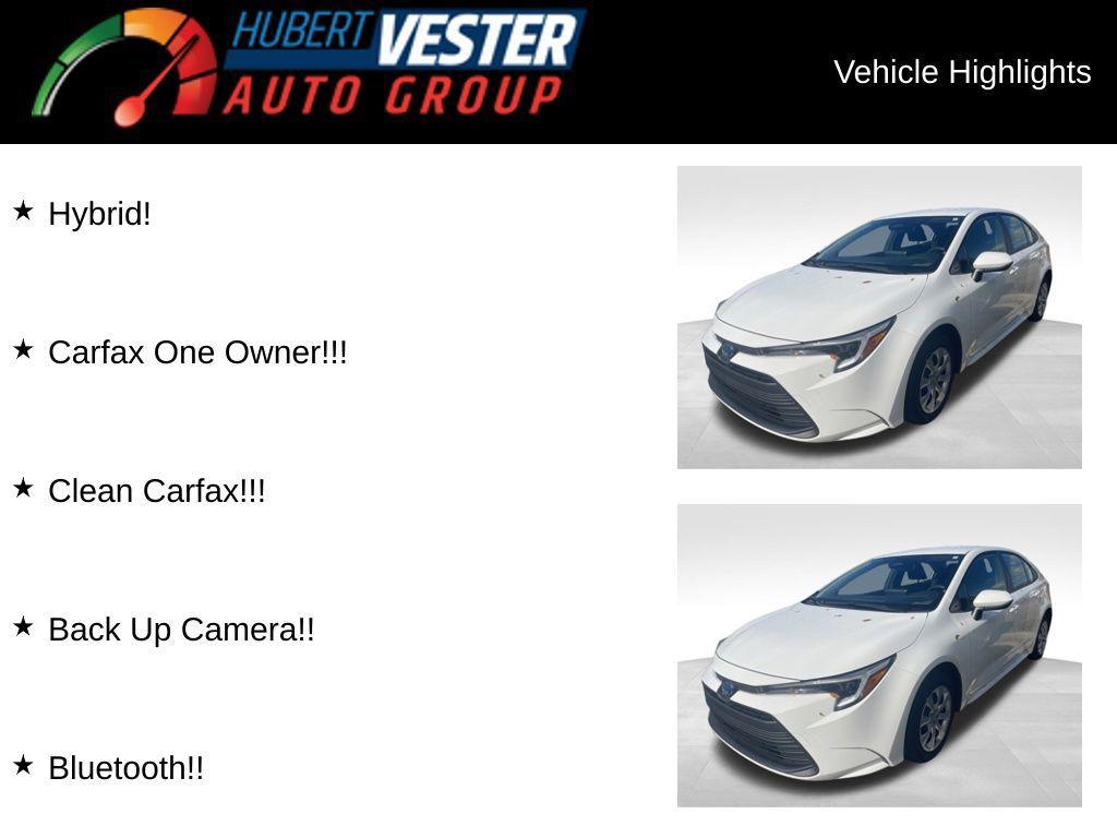 used 2024 Toyota Corolla Hybrid car, priced at $22,371