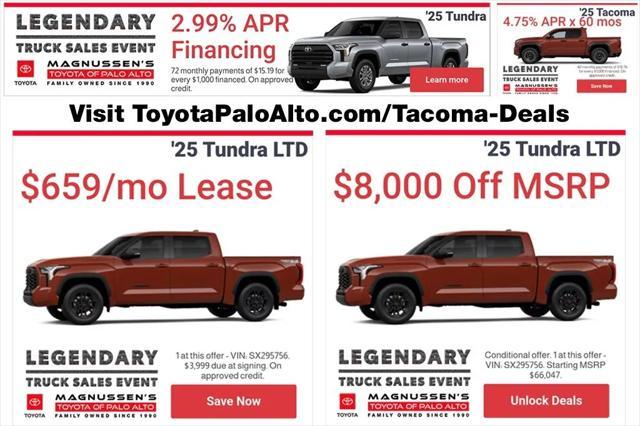 new 2025 Toyota Tacoma car, priced at $43,299