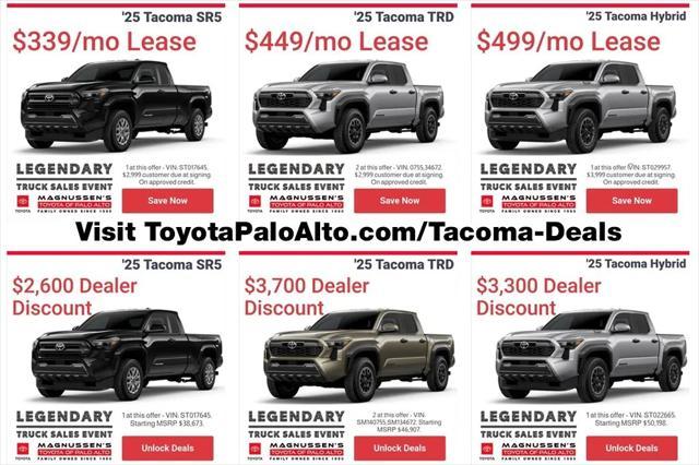 new 2025 Toyota Tacoma car, priced at $43,299