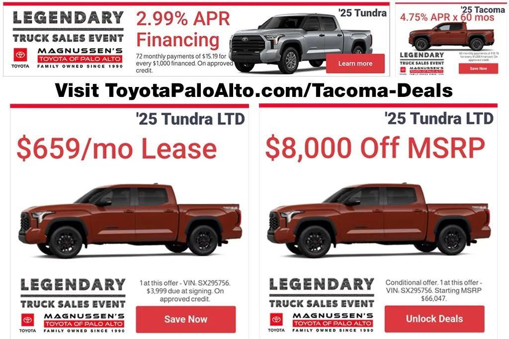 new 2025 Toyota Tacoma car, priced at $47,313