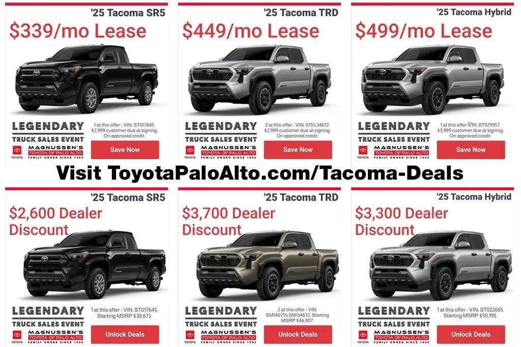 new 2025 Toyota Tacoma car, priced at $47,313