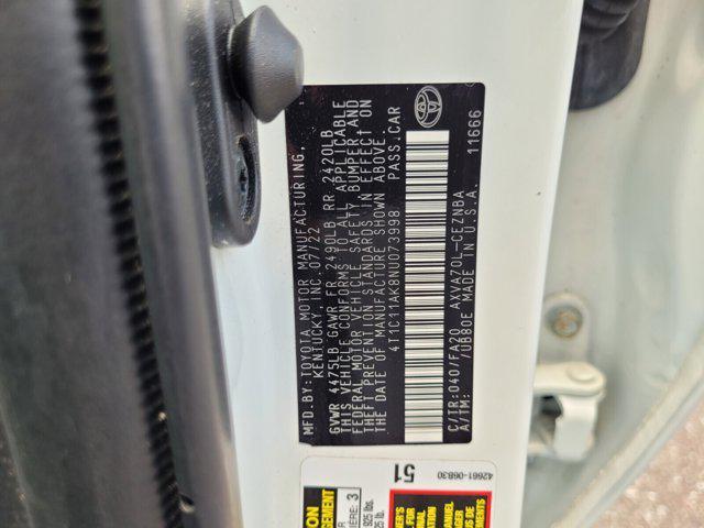 used 2022 Toyota Camry car, priced at $21,496