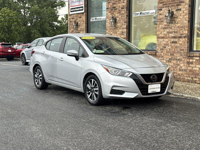 used 2021 Nissan Versa car, priced at $14,400