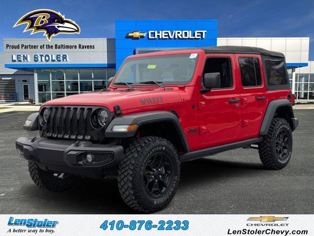 used 2021 Jeep Wrangler car, priced at $27,709