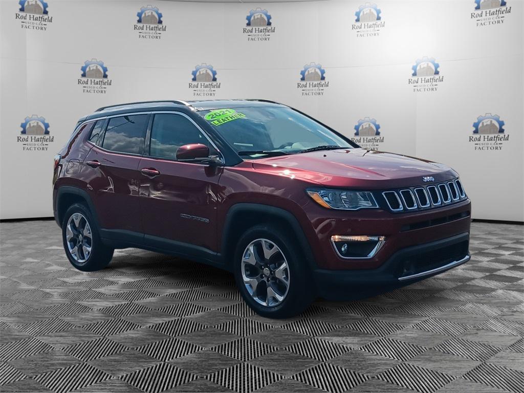 used 2021 Jeep Compass car, priced at $21,406