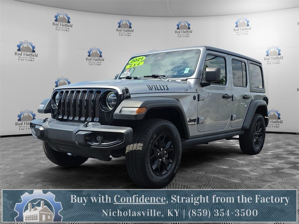 used 2021 Jeep Wrangler car, priced at $29,845
