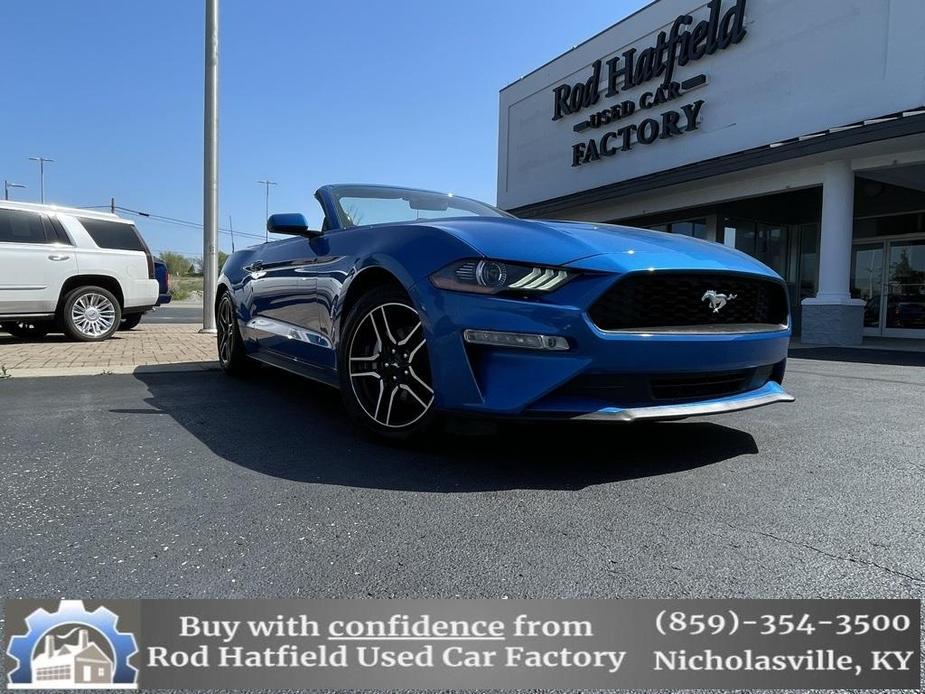 used 2021 Ford Mustang car, priced at $22,899