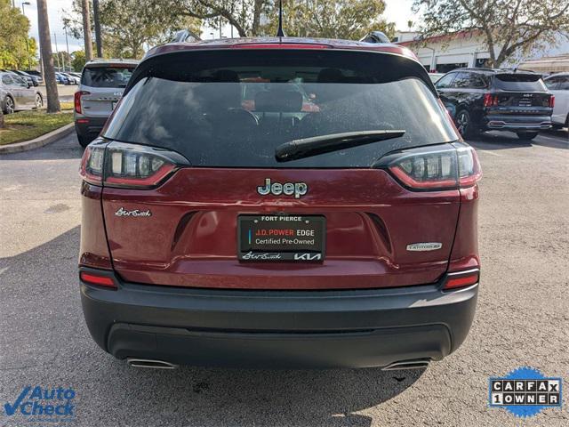 used 2022 Jeep Cherokee car, priced at $20,987