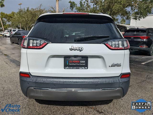 used 2019 Jeep Cherokee car, priced at $19,337