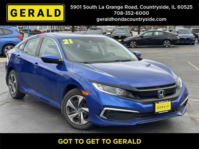 used 2021 Honda Civic car, priced at $19,533