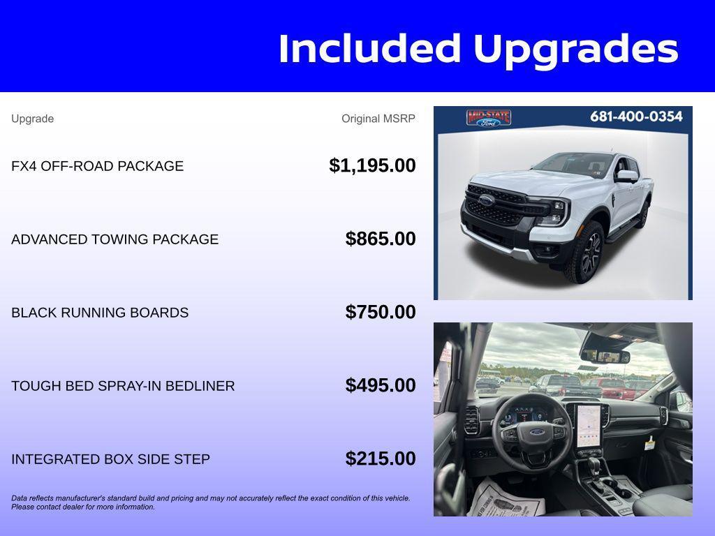 new 2025 Ford Ranger car, priced at $49,035