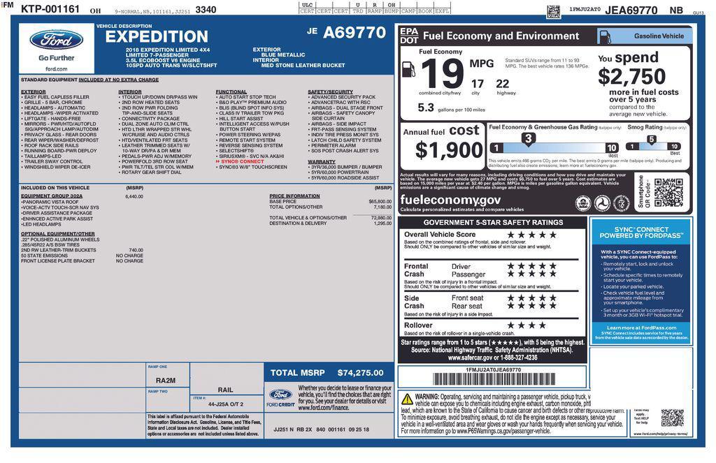 used 2018 Ford Expedition car, priced at $27,602