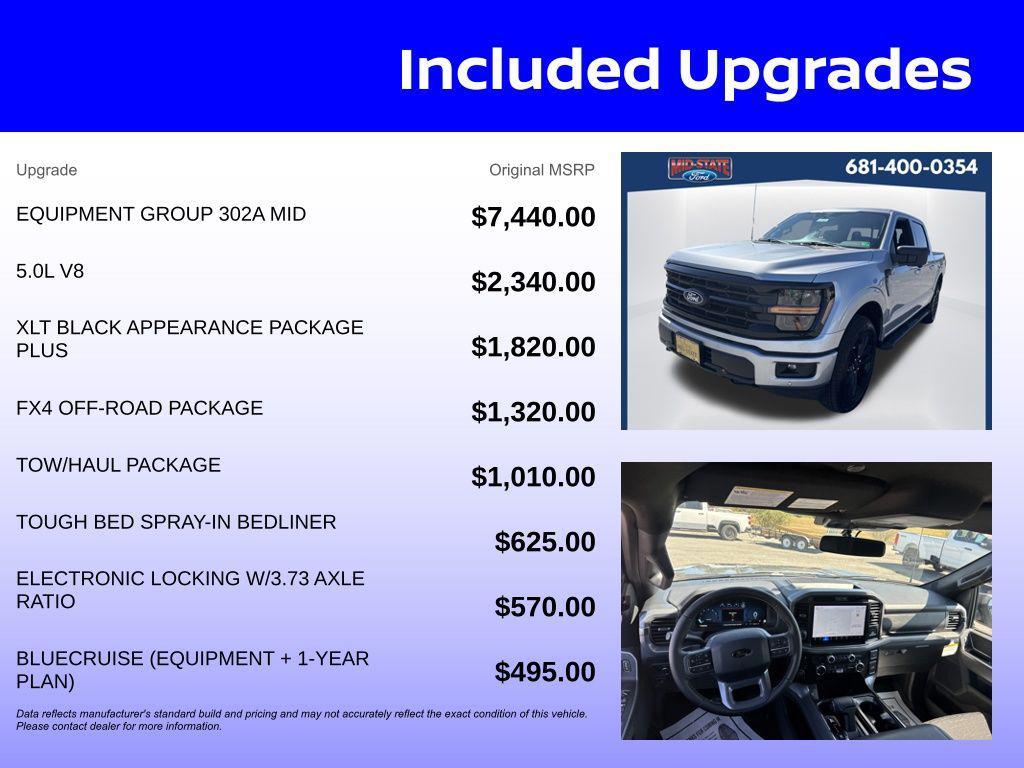 new 2025 Ford F-150 car, priced at $60,110