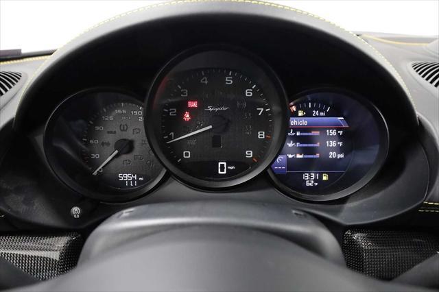 used 2022 Porsche 718 Spyder car, priced at $128,500