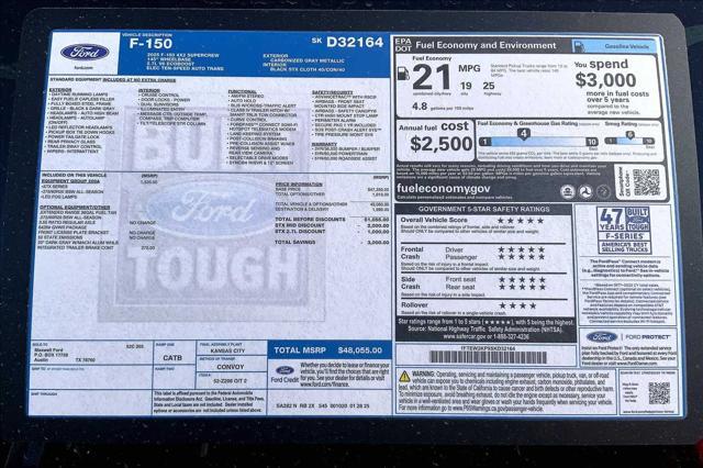 new 2025 Ford F-150 car, priced at $44,566