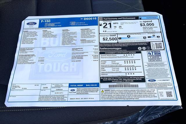new 2025 Ford F-150 car, priced at $44,656