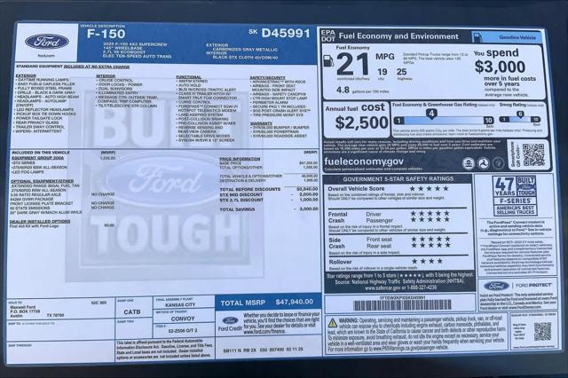 new 2025 Ford F-150 car, priced at $44,469