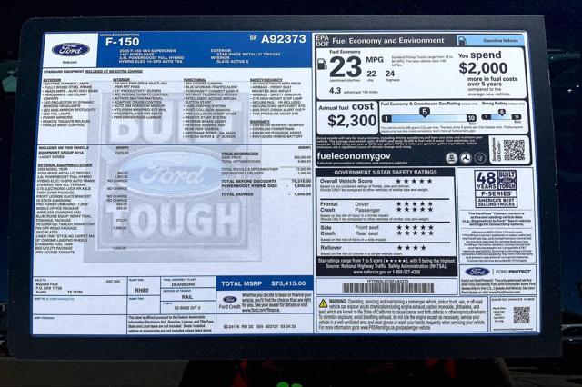 new 2025 Ford F-150 car, priced at $66,010