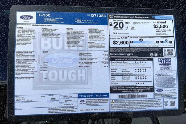 new 2025 Ford F-150 car, priced at $51,493