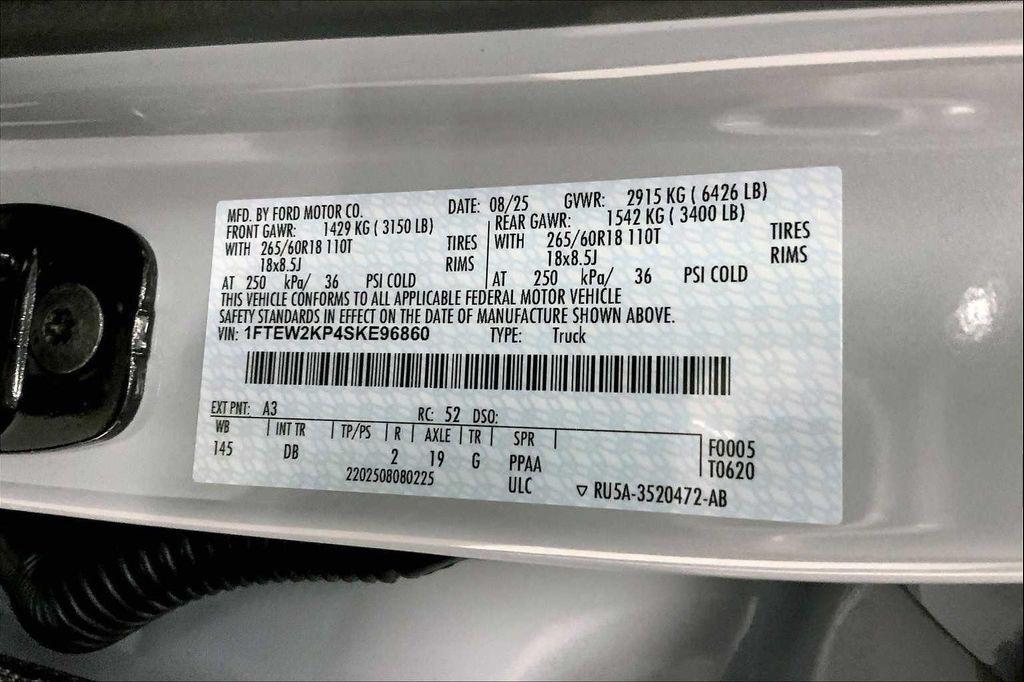 new 2025 Ford F-150 car, priced at $45,250