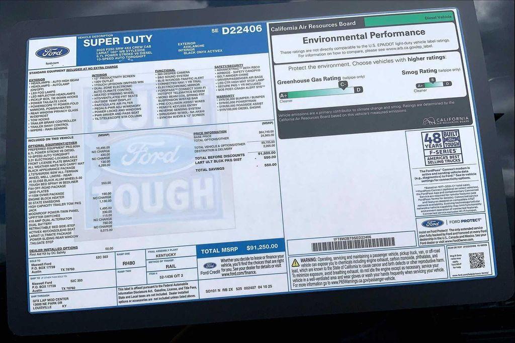 new 2025 Ford F-250 car, priced at $82,546
