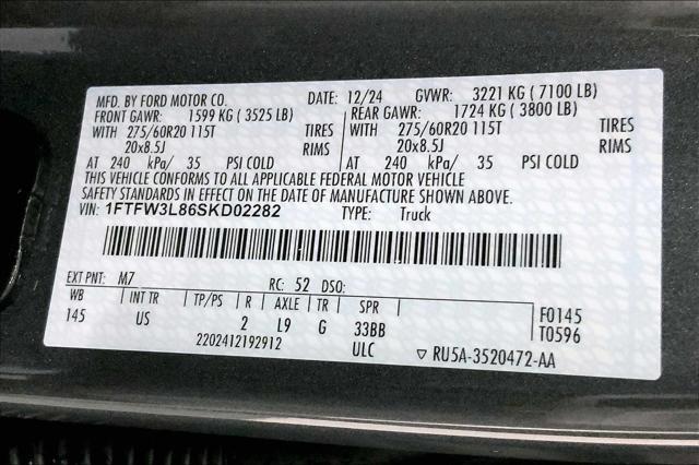 new 2025 Ford F-150 car, priced at $57,735