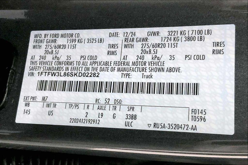 new 2025 Ford F-150 car, priced at $54,685