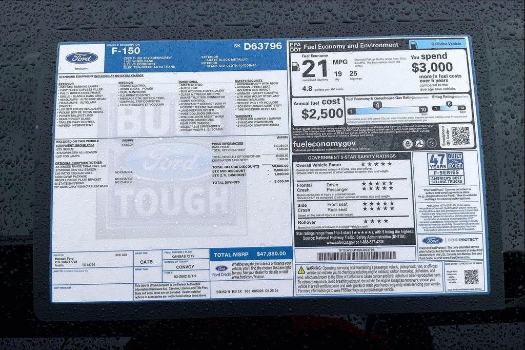 new 2025 Ford F-150 car, priced at $42,668